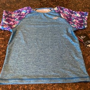 Girls speedo rash guard with 50+ UV protection
